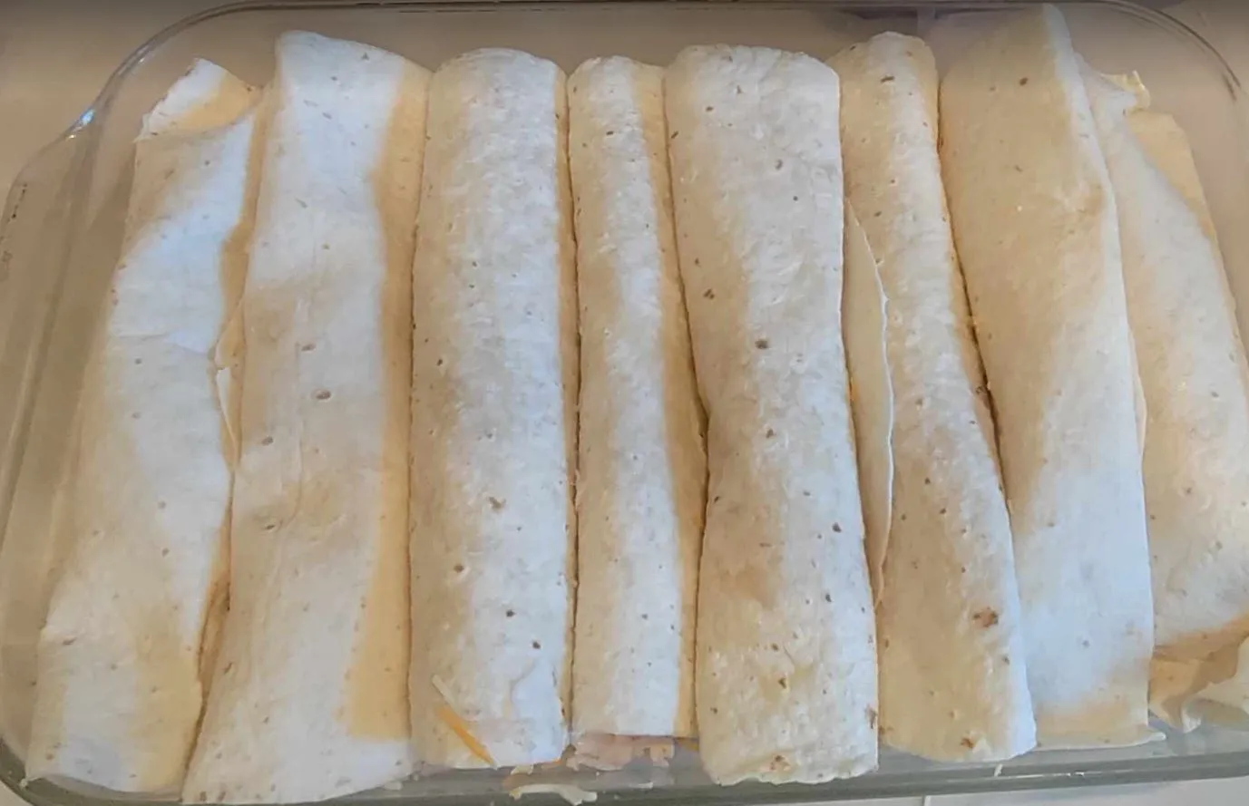 Wrapped Tortillas in Pan