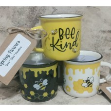 Spring Flowers Bee Candle