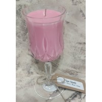 Luv Spell Wine Glass Candle