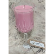 Luv Spell Wine Glass Candle