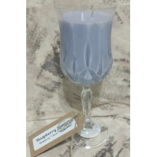 Raspberry Sangria Wine Glass Candle