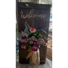 Welcome Barnwood Sign