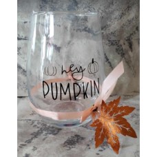 Pumpkin Wine Glass