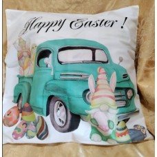 Easter Truck Pillow Case