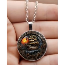 Pirate Ship Necklace Pirate Ship Necklace