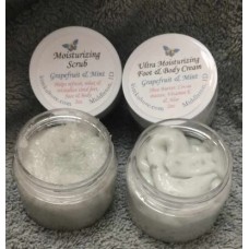 Grapefruit & Mint Scrub/Cream Set