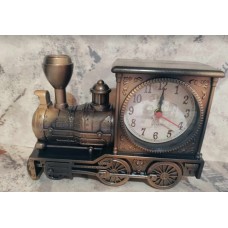 Train Clock Bronze