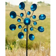 Blue Metal Wind Spinner