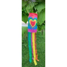 Rainbow Heart Windsock Rainbow Heart Windsock
