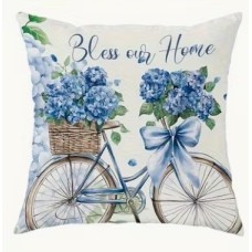 Blue Bike Pillowcase Blue Bike Pillowcase