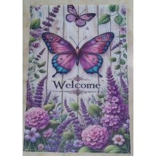 Purple Butterfly Flag Purple Butterfly Flag