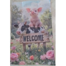 Pig & Cow Flag Pig & Cow Flag