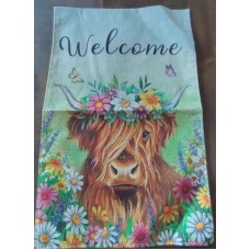 Floral Cow Flag