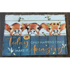 Inspirational Cow Sign