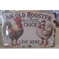 Poultry Couple Sign