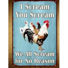 Rooster Scream Sign Rooster Scream Sign