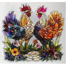 Roosters Suncatcher Roosters Suncatcher