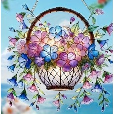 Flower Basket Suncatcher Flower Basket Suncatcher