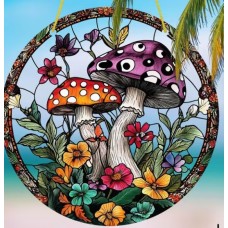 Mushrooms Suncatcher Mushrooms Suncatcher