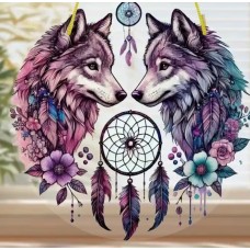 Wolves Suncatcher Wolves Suncatcher