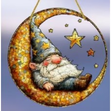 Sleeping Gnome Suncatcher Sleeping Gnome Suncatcher