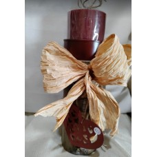 Rustic Log Candle